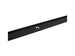 Deco-Raum Gardinenschiene nach Maß 1-Lauf Deckenmontage Minimal Schwarz 90cm