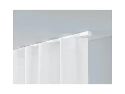 Deco-Raum Gardinenschiene nach Maß 1-Lauf Square Weiß 480cm