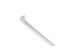 Deco-Raum Gardinenschiene nach Maß 1-Lauf Square Weiß 480cm