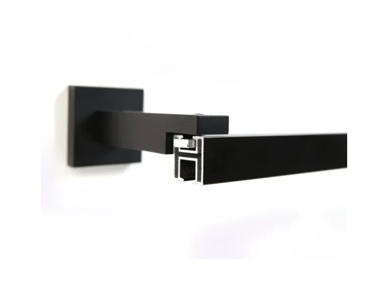 Deco-Raum Gardinenschiene nach Maß 1-Lauf Cube Schwarz 100cm