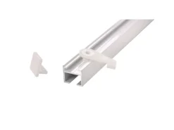 Deco-Raum Gardinenschiene nach Maß 1-Lauf Square Weiß 220cm