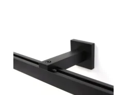Deco-Raum Gardinenschiene nach Maß 1-Lauf Cube Schwarz 290cm