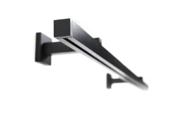 Deco-Raum Gardinenschiene nach Maß 1-Lauf Cube Schwarz 290cm