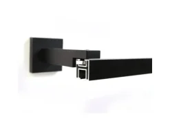 Deco-Raum Gardinenschiene nach Maß 1-Lauf Cube Schwarz 290cm