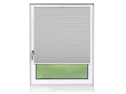 Deco-Raum Plissee Basic ohne Bohren 60x150cm Silber Blickdicht Klemmfix