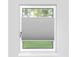 Deco-Raum Plissee Basic ohne Bohren 60x150cm Silber Blickdicht Klemmfix