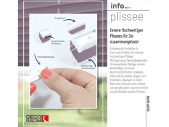 Deco-Raum Plissee Basic ohne Bohren 110x150cm Flieder Blickdicht Klemmfix