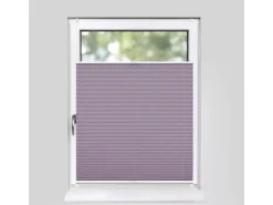 Deco-Raum Plissee Basic ohne Bohren 110x150cm Flieder Blickdicht Klemmfix