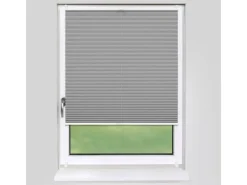 Deco-Raum Plissee Basic ohne Bohren 120x150cm Grau Blickdicht Klemmfix