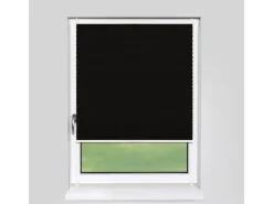 Deco-Raum Plissee Basic ohne Bohren 75x150cm Schwarz Blickdicht Klemmfix