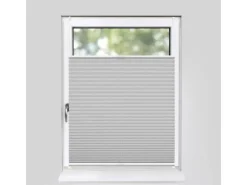 Deco-Raum Plissee Basic ohne Bohren 40x150cm Silber Blickdicht Klemmfix