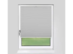 Deco-Raum Plissee Basic ohne Bohren 40x150cm Silber Blickdicht Klemmfix