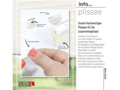 Deco-Raum Plissee Basic ohne Bohren 55x150cm Vanille Blickdicht Klemmfix