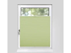 Deco-Raum Plissee Basic ohne Bohren 40x150cm Hellgrün Blickdicht Klemmfix