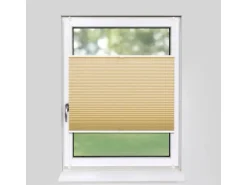 Deco-Raum Plissee Basic ohne Bohren 55x150cm Beige Blickdicht Klemmfix