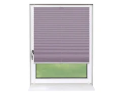Deco-Raum Plissee Basic ohne Bohren 85x210cm Flieder Blickdicht Klemmfix