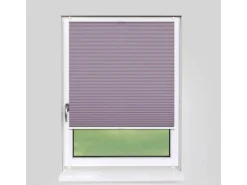 Deco-Raum Plissee Basic ohne Bohren 85x210cm Flieder Blickdicht Klemmfix