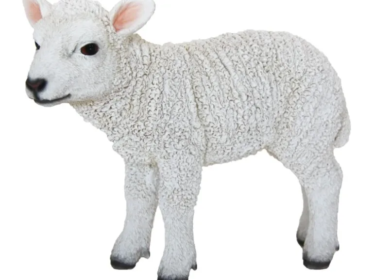 Deko Gartenfigur Lamm stehend 26 cm