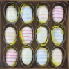 Dekoanhänger Ostern Holz-Set Mehrfarbig 12 Stück