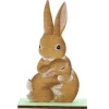 Deko-Aufsteller Hasen 15 cm x 3 cm x 10 cm Braun