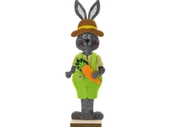 Deko-Aufsteller Hasenjunge Filz 24 cm Bunt