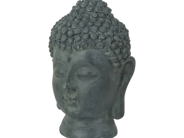 Dekofigur Buddha Grau 9 cm x 15 cm