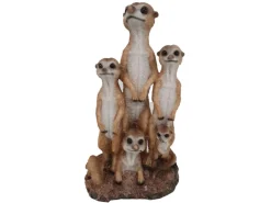 Dekofigur Erdmännchen-Familie 39 cm