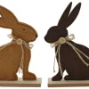 Dekofigur Hase Braun 2-fach sortiert 19 cm