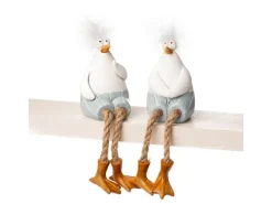 Deko-Figur Möwe Kantensitzer 2-fach Sortiert 15 cm