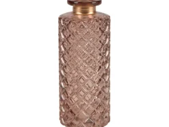 Deko-Flasche Safari Lodge Glas 5,5 cm x 13 cm Rosa