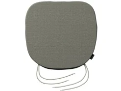 Dekoria Stuhlkissen Marcus mit Bindeschnur aus Stoffkollektion Living II in Grau-Beige in 40 x 37 x 2,5 cm
