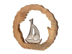 Deko-Ring mit Segelboot 20 cm