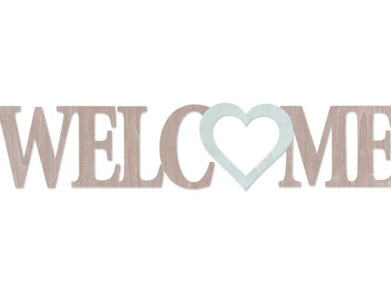 Dekoschriftzug Welcome 70 cm x 25 cm