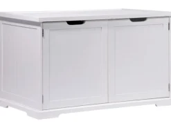 Design Katzenschrank XL Katzenhöhle 95 x 54 x 57,5 cm Weiß