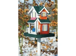 Dobar Buntes Western-Vogelhaus Restaurant 18 cm x 18 cm x 23 cm Kiefer