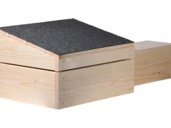 Dobar Igelhaus Bausatz 74,5 x 29 x 24 cm Schwarz FSC®