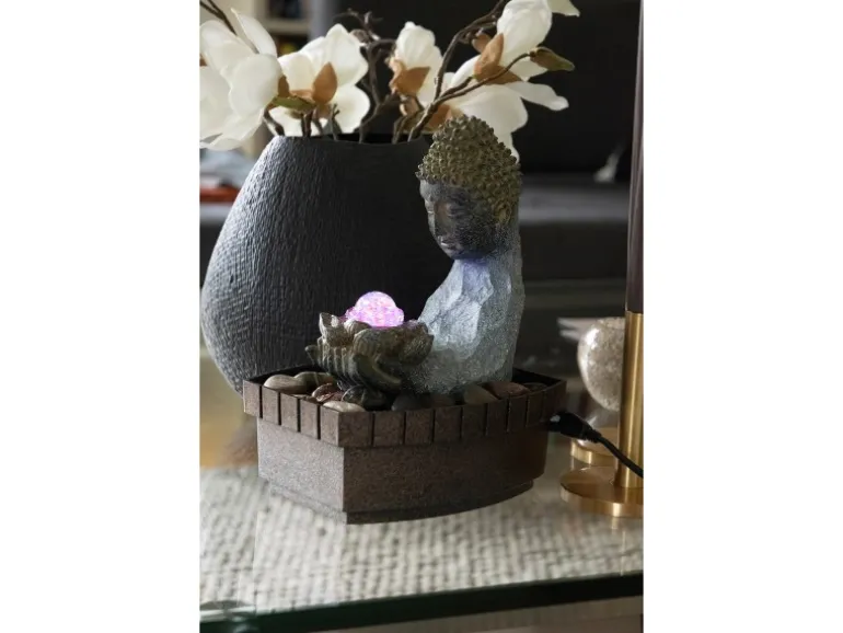 Dobar Indoor-Brunnen Buddha 27 cm x 20,5 cm x 16,5 cm