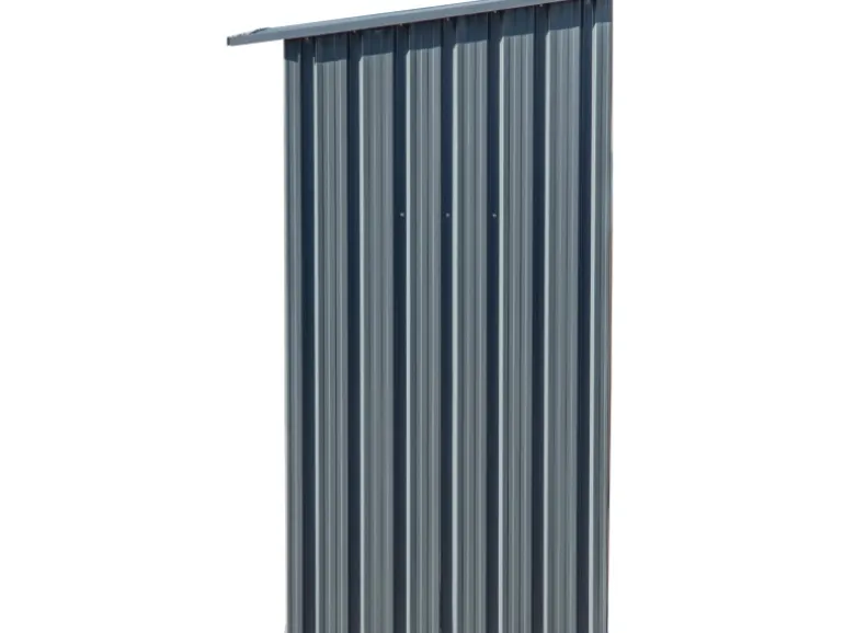 Dobar Kaminholzregal Madera Metall Grau 163 cm x 83 cm x 154 cm