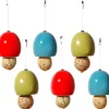 Dobar Keramik-Meisenknödelhalter 6er-Set Rot/Grün/Blau