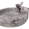 Dobar Klassische Vogeltränke Pool-Oase 18 cm x 18 cm x 4,5 cm Grau
