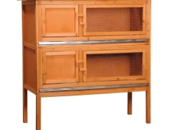 Dobar Kleintierstall mit 2 Etagen 115 cm x 45 cm x 116 cm FSC®