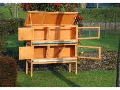 Dobar Kleintierstall mit 2 Etagen 115 cm x 45 cm x 116 cm FSC®