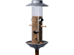 Dobar Stab-Vogelfutterspender Silber