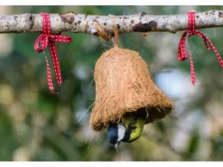 Dobar Vogelfutter-Mix 8x gefüllte Futterglocken mit Fettfutter