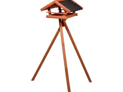 Dobar Vogelhaus Bertram aus Holz mit Ständer 48 cm x 51 cm x 26 cm FSC®