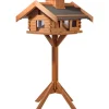Dobar Vogelhaus Blockhaus Gipfel 84 cm x 78 cm x 53 cm Kiefer Braun FSC®