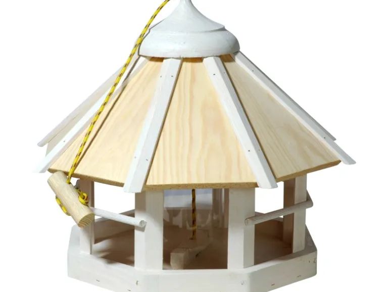 Dobar Vogelhaus Camouflage 8-Eckig mit Futtersilo Hängend FSC®