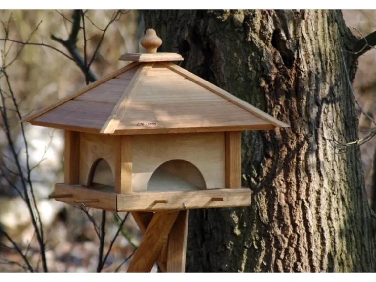 Dobar Vogelhaus Gartenwald Eichenholz mit 4 Schubladen