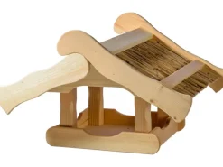 Dobar Vogelhaus Kunoy mit Schilfdach für Ständer FSC®