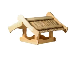 Dobar Vogelhaus Kunoy mit Schilfdach für Ständer FSC®